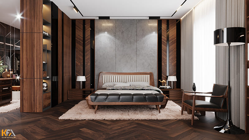 Nội thất phòng ngủ bằng gỗ tự nhiên cao cấp