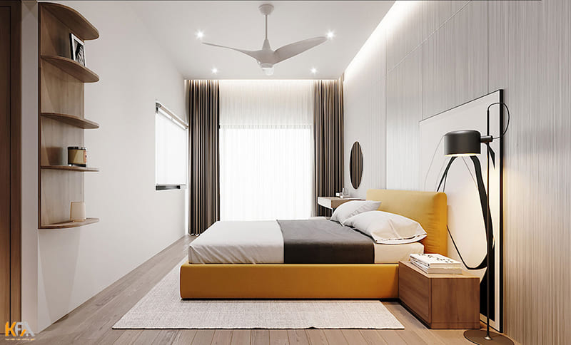 Phòng ngủ master đơn giản nhưng vẫn toát lên vẻ đẹp hiện đại