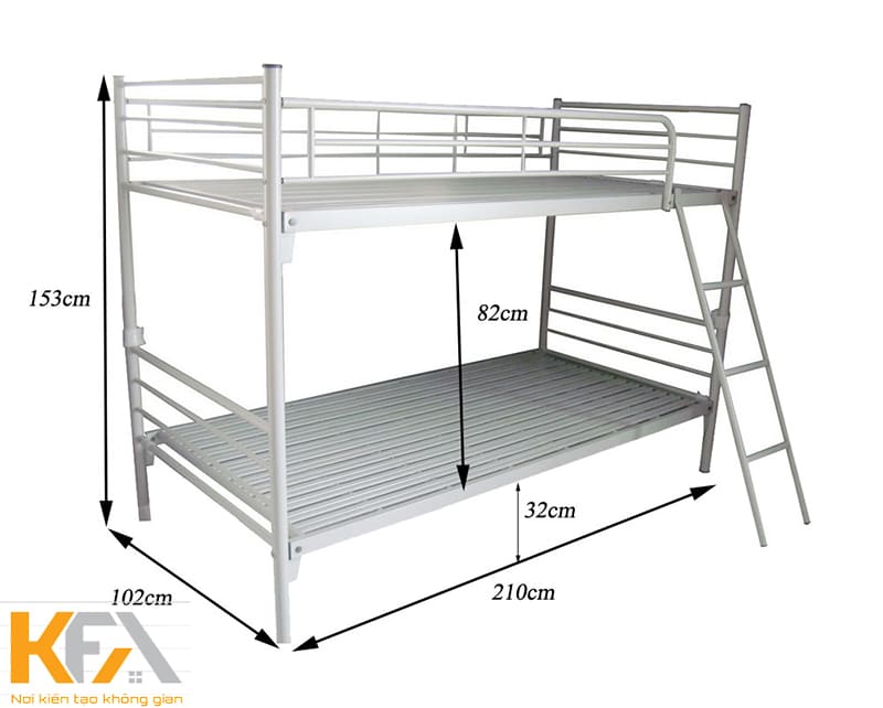 Kích thước giường tầng tiêu chuẩn phụ thuộc nhiều vào đối tượng sử dụng