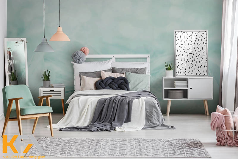 Thiết kế phòng ngủ phong cách Bắc Âu đơn giản và tiện nghi cho các bạn trẻ