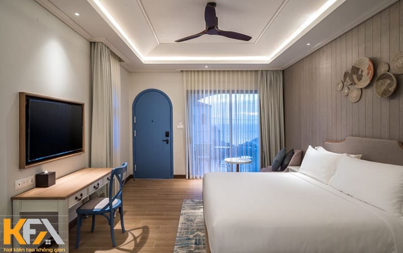 Thiết kế thi công nội thất phòng ngủ phong cách Địa Trung Hải không khó vì đã có KFA lo