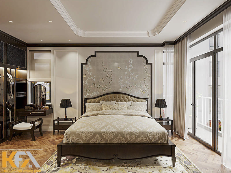 Mẫu phòng ngủ master phong cách Indochine đẹp nhất hiện nay