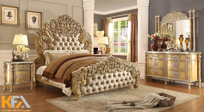 Thiết kế phòng ngủ châu Âu cổ điển cần tuân theo những tiêu chuẩn, tỉ lệ vàng nhất định