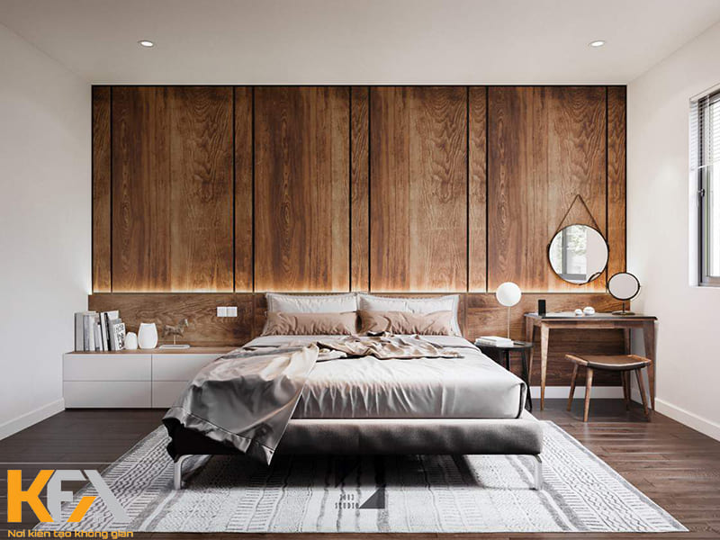 Mẫu phòng ngủ gỗ công nghiệp hiện đại, sang trọng