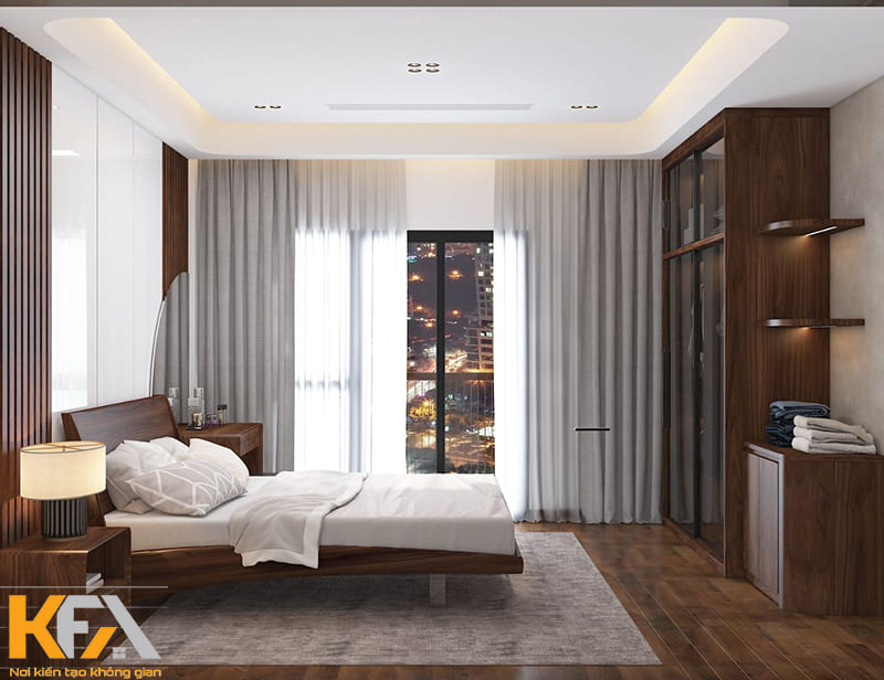 Cân đối nội thất phù hợp với diện tích phòng ngủ