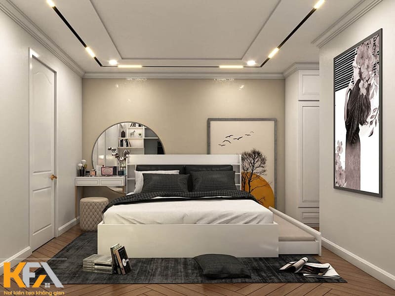 Thiết kế phòng ngủ 11m2 thường theo phong cách hiện đại