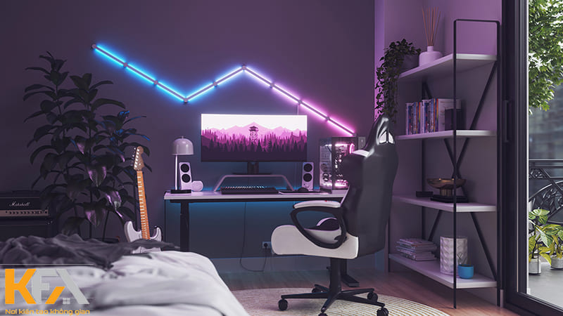 Decor phòng ngủ gaming ấn tượng bằng cách nào