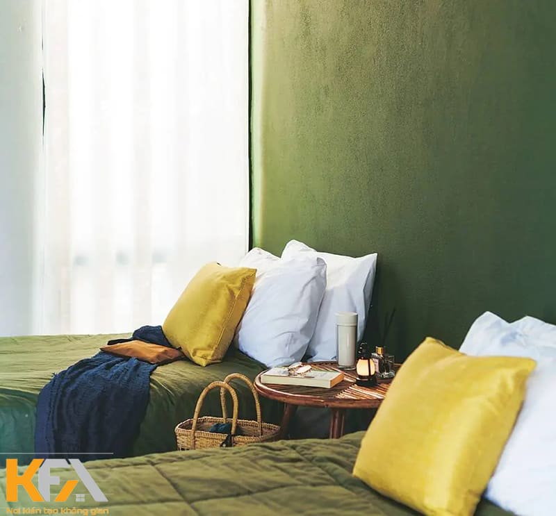 Phòng ngủ Farmhouse màu xanh được lấy cảm hứng từ các vùng quê nước Pháp