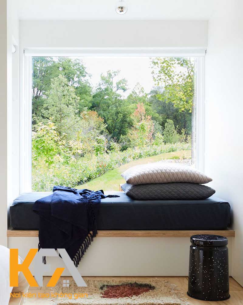 Cửa sổ phòng ngủ tận dụng tối đa ánh sáng tự nhiên