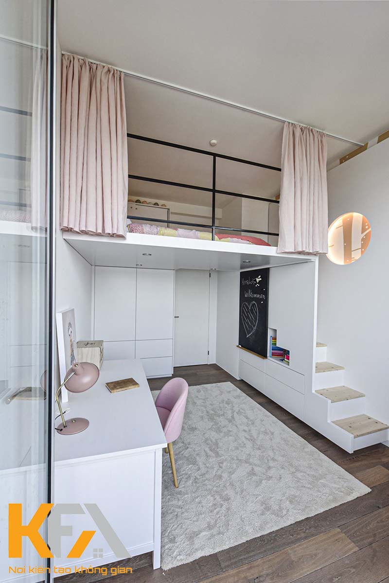 Căn phòng nhỏ 15m2 thiết kế với nội thất hiện đại, nhẹ nhàng tối ưu diện tích