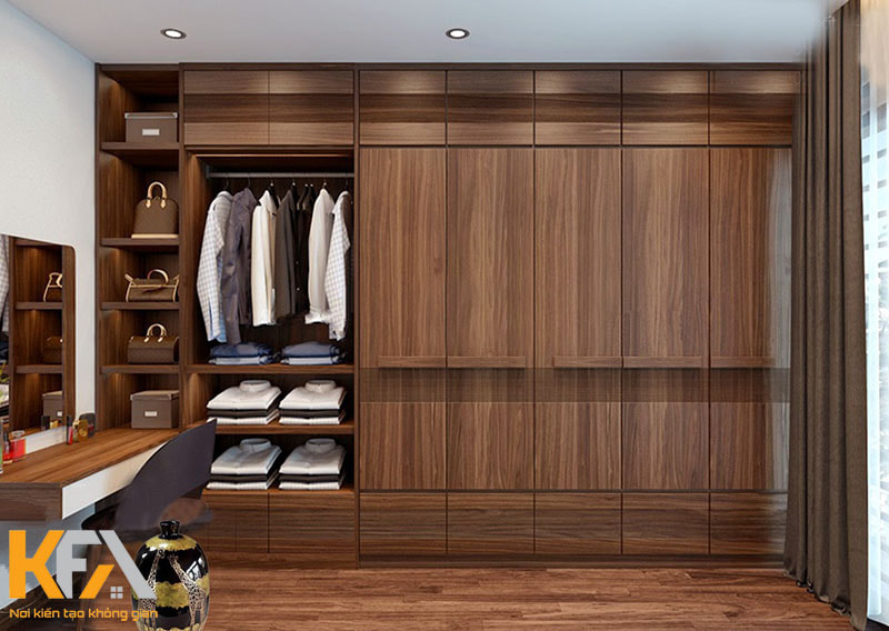 Không gian phòng ngủ sử dụng thiết kế gỗ tự nhiên sang trọng, nổi bật hàng đầu