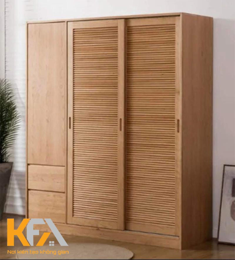 Mẫu thiết kế tủ gỗ Sồi phong cách hiện đại, nổi bật hàng đầu