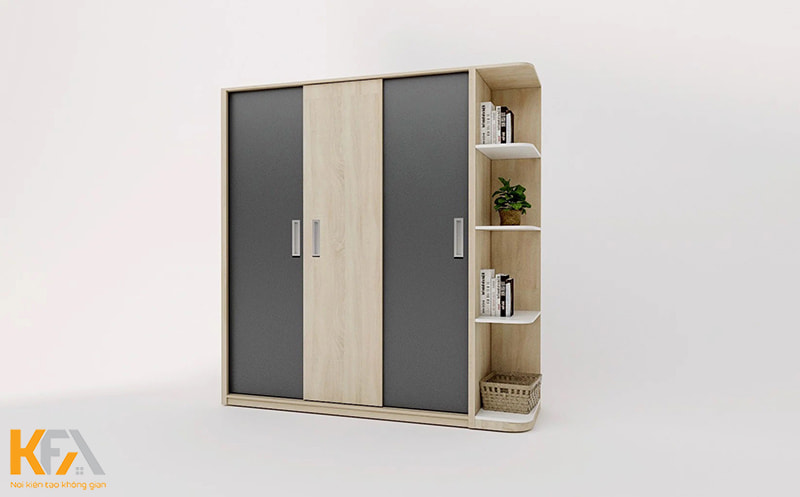Thiết kế tủ mini hiện đại, chất liệu gỗ công nghiệp đơn giản, thu hút sự quan tâm của mọi người